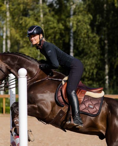 Mahogany Glimmer Jump Saddle Pad (Pony)