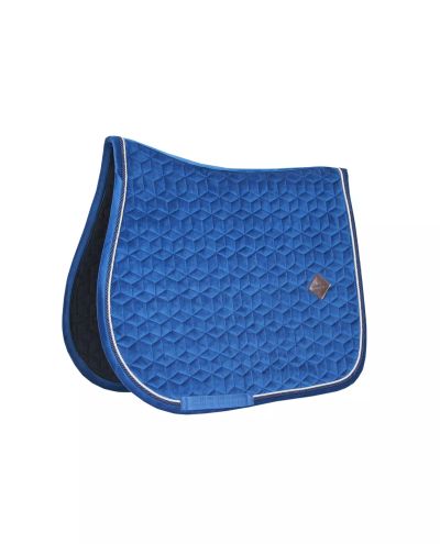 Basic Velvet Navy Jump Saddle Pad (Full)