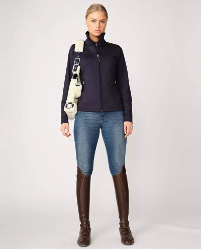 Navy Zip Sweater Mae (XL) PS of Sweden