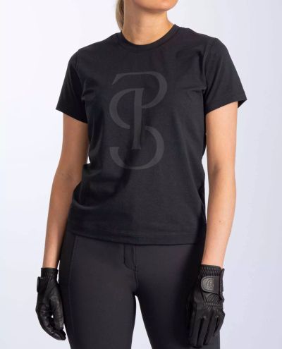 Black Cotton Tee Signe S/S