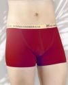 Men's Boxers White Light Pad (Wine)