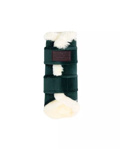 Brushing Boots Velvet Contrast Pine Green