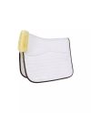 Skin Friendly Saddle Pad Dressage (Full) Star Quilting White