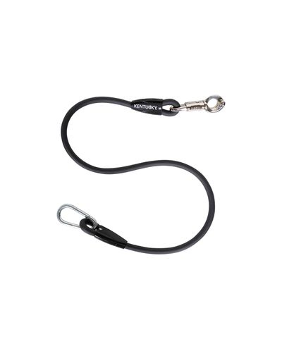 Horse Box Lead & Cross Ties Silicone Black 