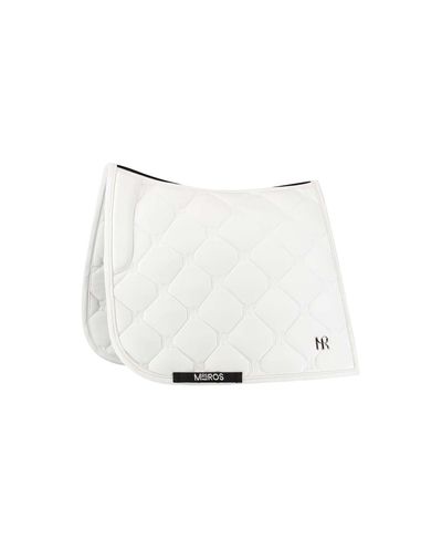 Dressage Saddle Pad White (Full) Mrs. Ros