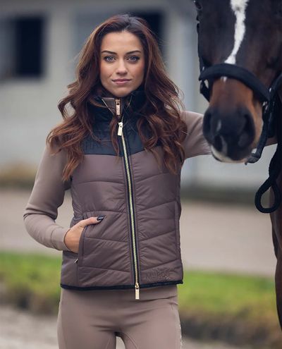 Bodywarmer Autumn Crush (Black/Taupe) Mrs. Ros