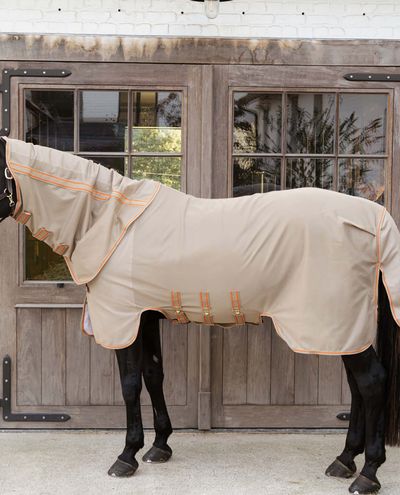 Flyswatter flugmatta i mesh komfort beige orange