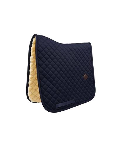 Hudvänligt fårskinn Diamond Navy skolhalsduk 