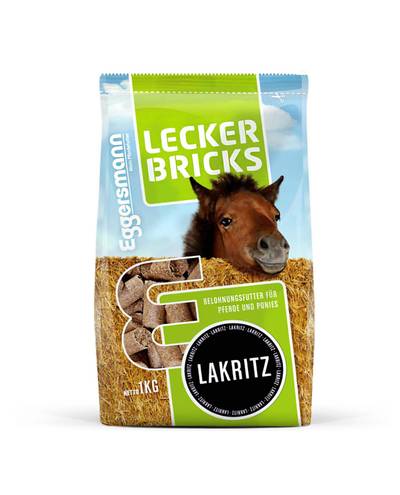 Lecker Bricks Lakritz (1 kg) Eggersmann