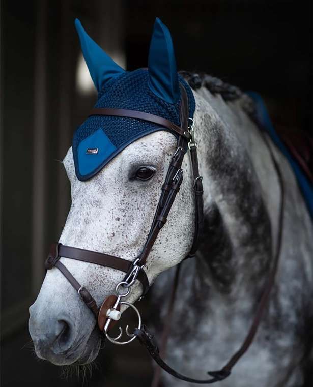 Monaco Blue NB Ear Net Equestrian Stockholm